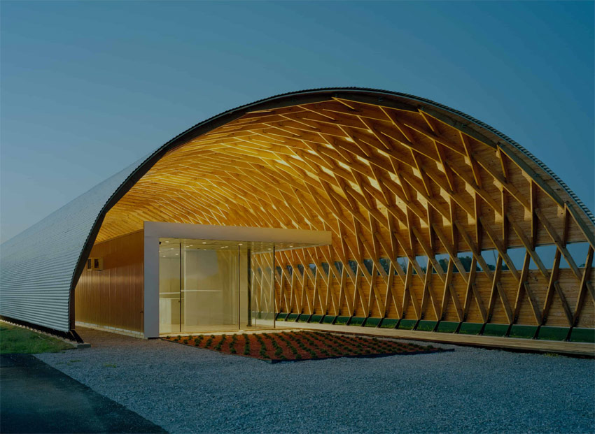 Hale Co approached Auburn's Rural Studio for help with an animal shelter. Four Rural Studio architecture students completed the shelter. Photo by Timothy Hursley.